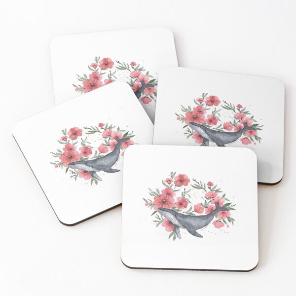 Item preview, Whale and flowers  designed and sold by YixuanLI95.