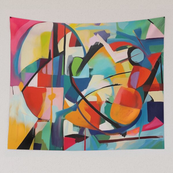 Item preview, The Head Space Collection - Vibrant Modern Art Bold Abstract Eccentric geometric Design  designed and sold by NortonArt.