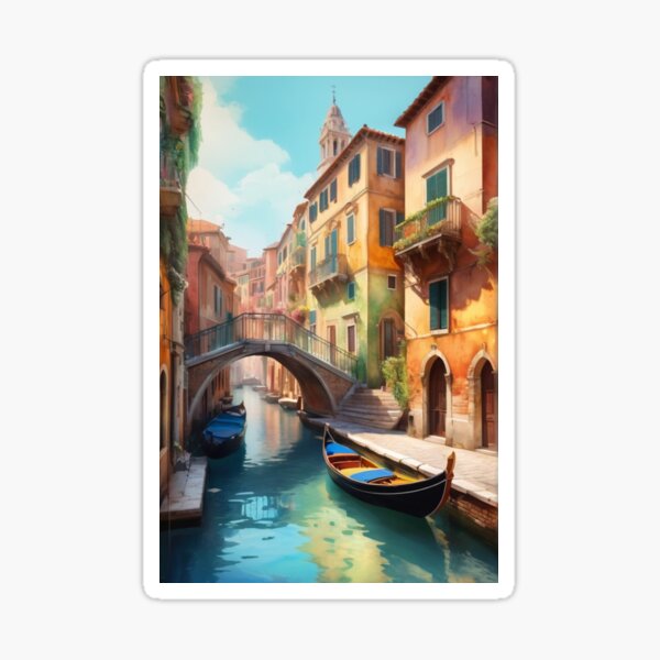 Item preview, Venice in watercolor painting 2 designed and sold by Warih.