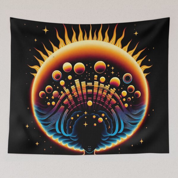 Item preview, Afrofuturism Afro Sun designed and sold by KitonicTees.