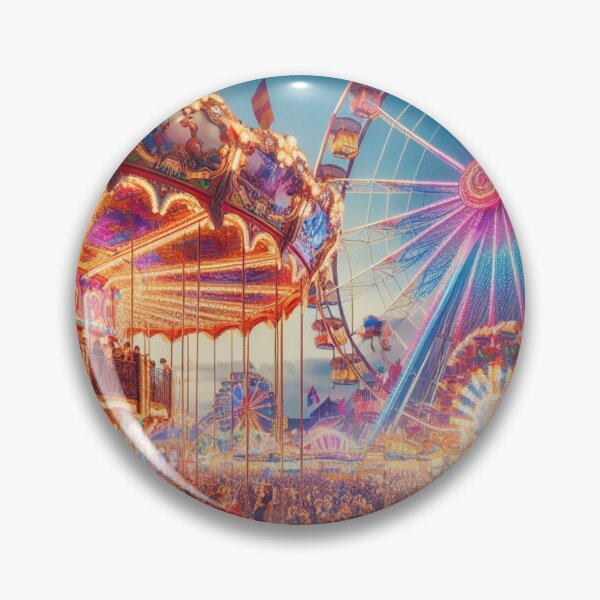 Item preview, "Whimsical Carnival Delight: Fun Fair Fabric Fête designed and sold by Rui Fernandes.