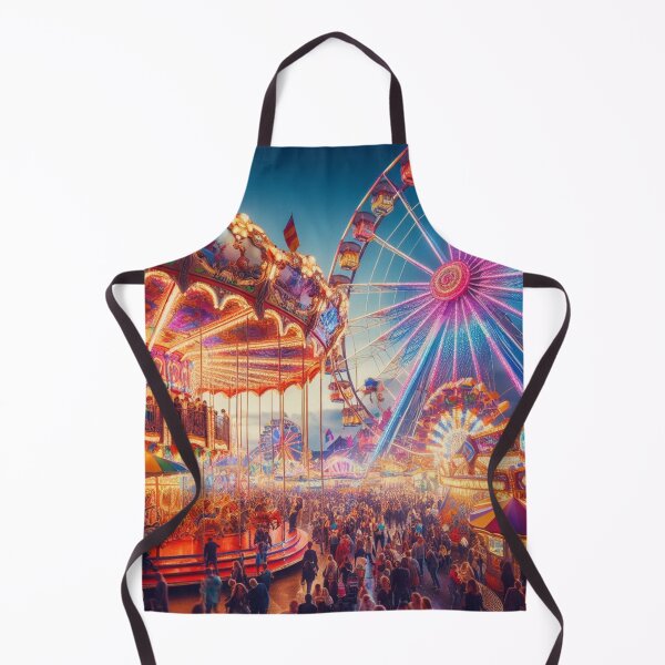 Item preview, "Whimsical Carnival Delight: Fun Fair Fabric Fête designed and sold by Rui Fernandes.