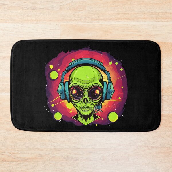 Item preview, Alien with headset, extraterrestrial creature, gamer designed and sold by Andrea-Design.