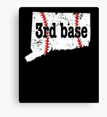 3rd Base Fastpitch Softball Connecticut 3rd Base Baseball Canvas Print