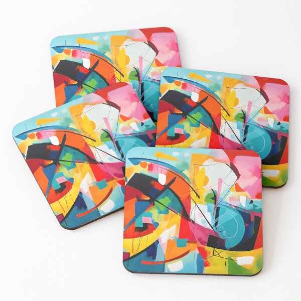 Item preview, The Head Space Collection - Vibrant Modern Art Bold Abstract Eccentric geometric Design  designed and sold by NortonArt.