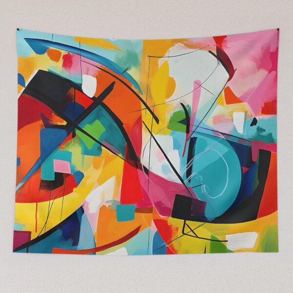 Item preview, The Head Space Collection - Vibrant Modern Art Bold Abstract Eccentric geometric Design  designed and sold by NortonArt.