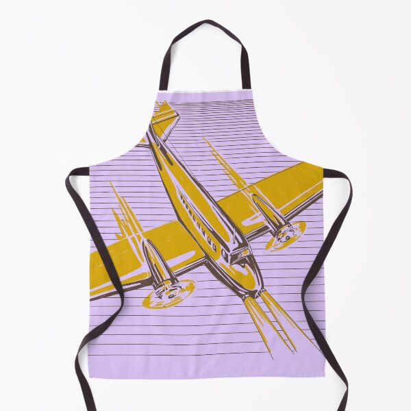 Item preview, Retro Airplane Yellow and Violet designed and sold by MaryRose73744.