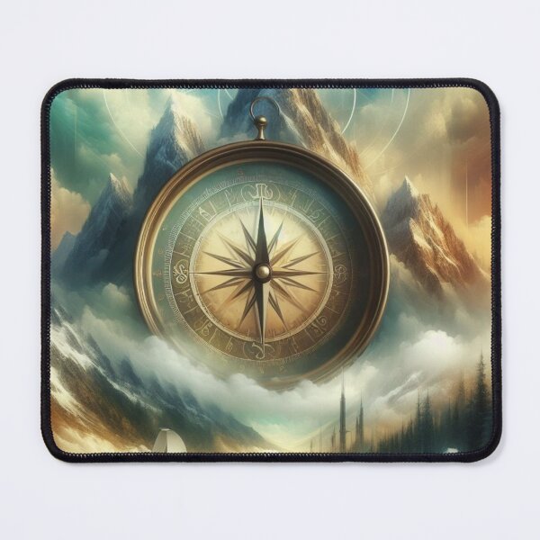 Item preview, Mountain and Compass in Surreal Serenity designed and sold by Pawel Oska.