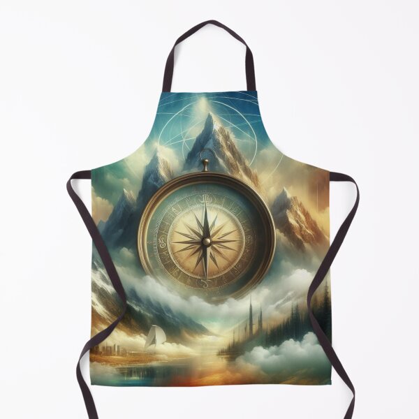 Item preview, Mountain and Compass in Surreal Serenity designed and sold by Pawel Oska.