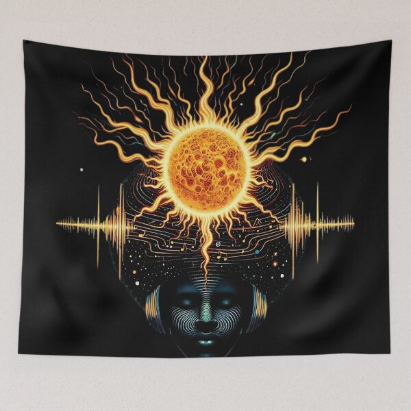 Item preview, Afro-futurism African Afro Girl Sun designed and sold by KitonicTees.