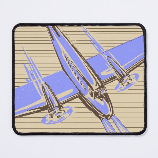 Item preview, Retro Airplane Blue and Beige designed and sold by MaryRose73744.