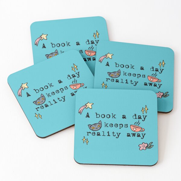 Item preview, A book a day keeps reality away designed and sold by BeeHappyShop.