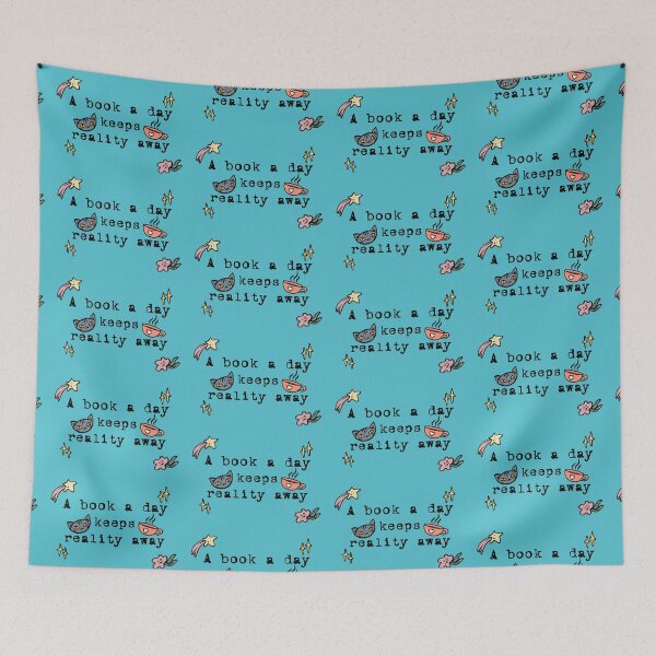Item preview, A book a day keeps reality away designed and sold by BeeHappyShop.
