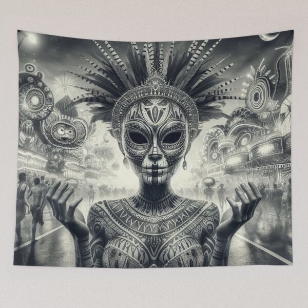 Item preview, Carnival Noir: Elegance in Monochrome designed and sold by Rui Fernandes.