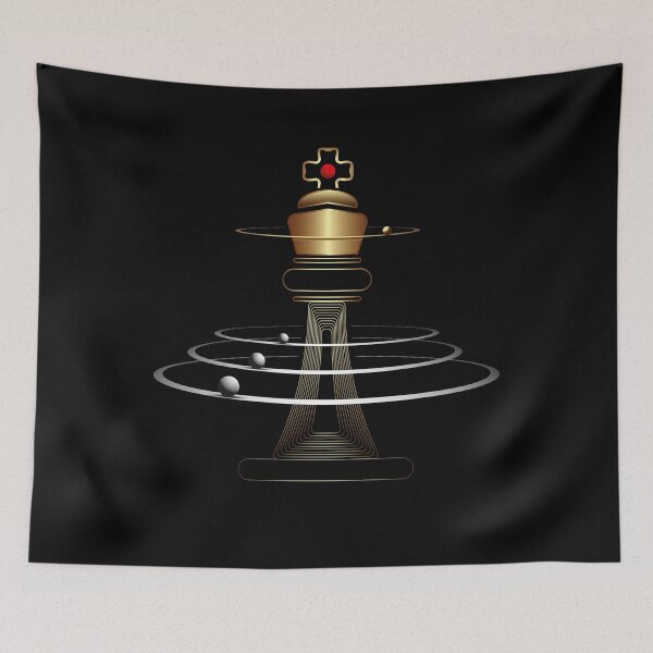 Item preview, Space chess piece king designed and sold by 0ut0fSpace.