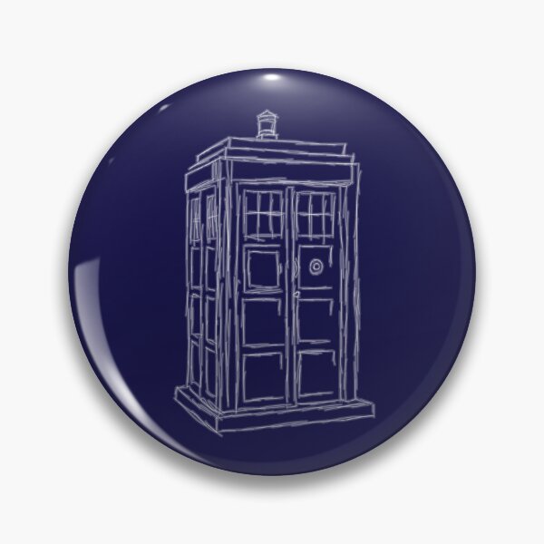Item preview, police box sketch designed and sold by liam-tipper.