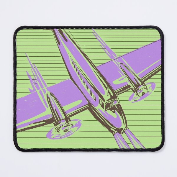 Item preview, Retro Airplane Violet and Green designed and sold by MaryRose73744.