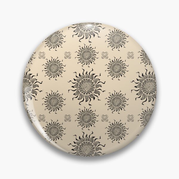 Item preview, Beige Sun Mandala - Vintage sunshine - Sun Print designed and sold by DreamersPlan.