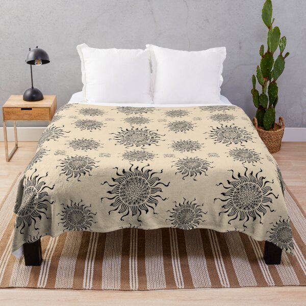 Item preview, Beige Sun Mandala - Vintage sunshine - Sun Print designed and sold by DreamersPlan.