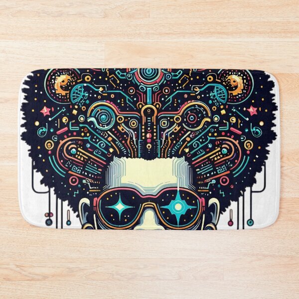 Item preview, Afrofuturism Afro Boy African Art designed and sold by KitonicTees.