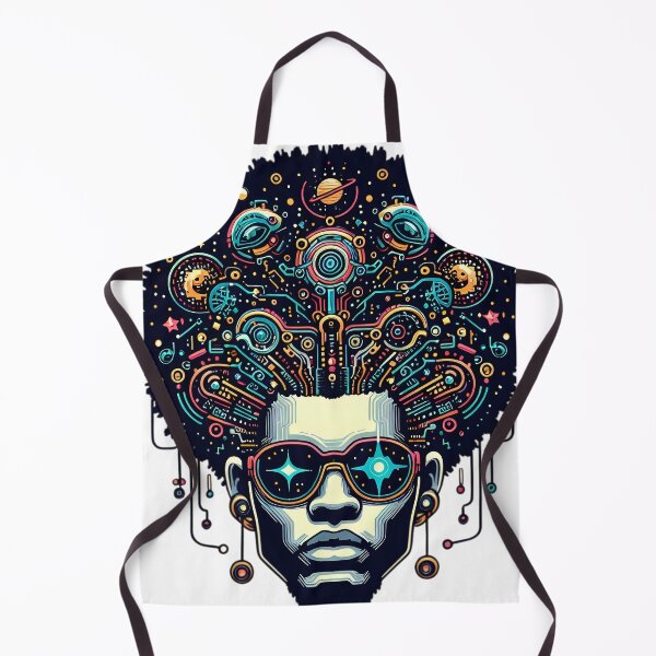 Item preview, Afrofuturism Afro Boy African Art designed and sold by KitonicTees.