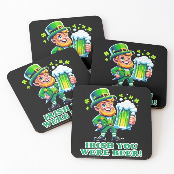 Item preview, Leprechaun Cheers: Irish You Were Beer! designed and sold by vk09.