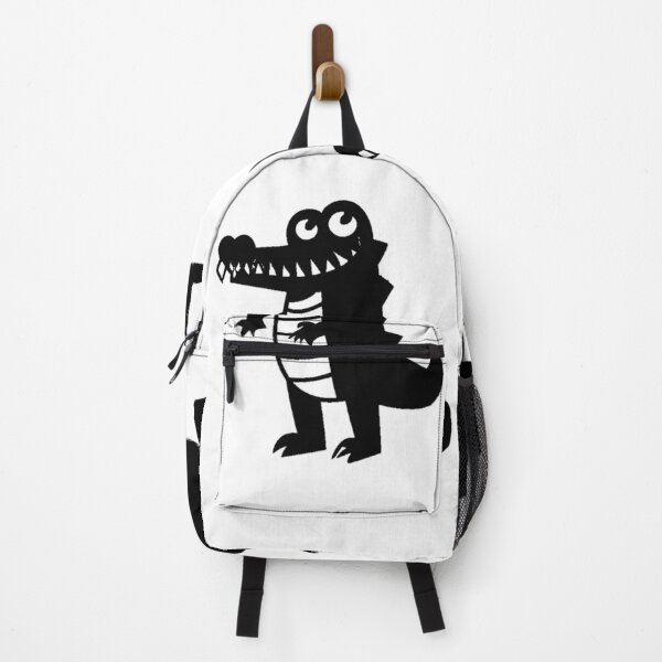 Item preview, crocodile animal water black and white character, crocodile, water animal, T-shirt with animals, black and white bedding designed and sold by gulka8.