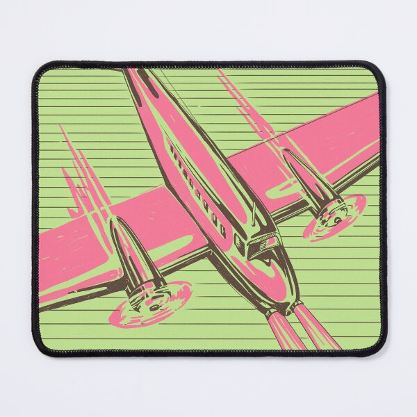 Item preview, Retro Airplane Pink and Green designed and sold by MaryRose73744.