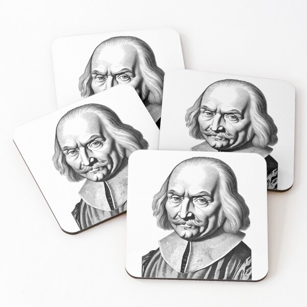 Item preview, Portrait of Thomas Hobbes designed and sold by NTGUILTY.