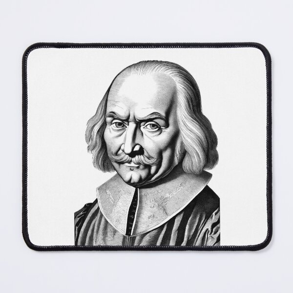 Item preview, Portrait of Thomas Hobbes designed and sold by NTGUILTY.