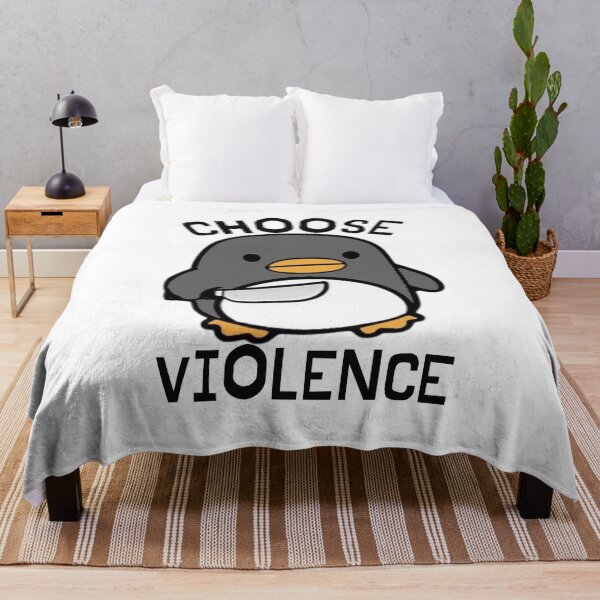 Item preview, Choose Violence Sticker penguin cute Animals Funny Birthday Gift for Her Him designed and sold by Manara -Art.