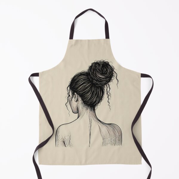 Item preview, Line Art: A Minimalist Portrait of a Woman from Behind designed and sold by Pickmash.