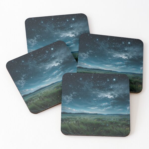 Item preview, Nocturnal Meadow Scene designed and sold by Miguel's AI Store.