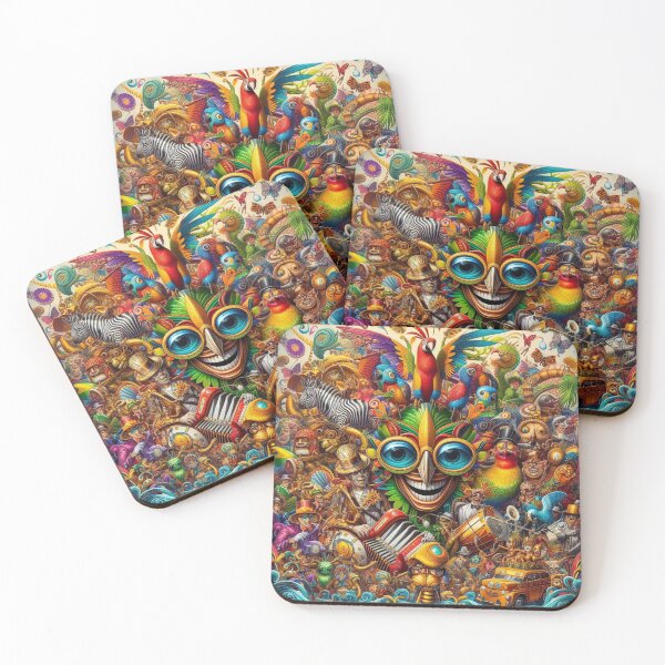Item preview, Carnival Frenzy: Vibrant Fabric Fiesta designed and sold by Rui Fernandes.