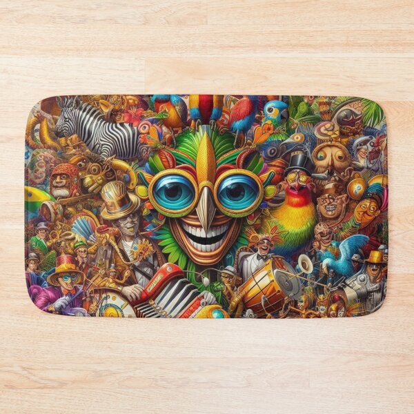 Item preview, Carnival Frenzy: Vibrant Fabric Fiesta designed and sold by Rui Fernandes.