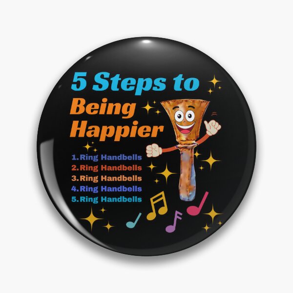 Item preview, 5 steps to being happier – ring handbells designed and sold by CelticClapper.