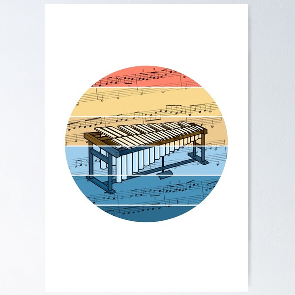 Item preview, Vibraphone Music Notation Vibraphonist Percussionist Musician designed and sold by doodlerob.