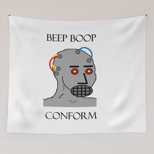 Item preview, NPC Wojak Meme robotic army designed and sold by AnutherNPC.