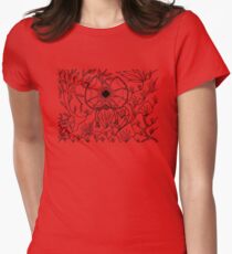 Goolaman - frilled lizard / Back in black Women's Fitted T-Shirt