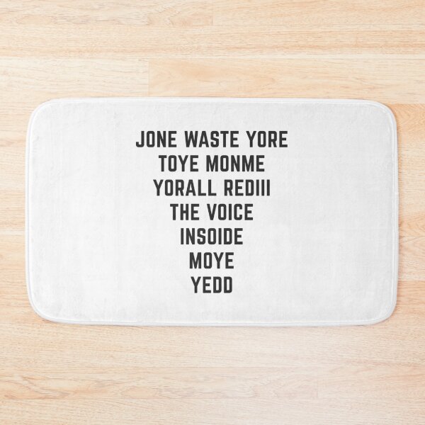 Item preview, jone waste yore toye monme yorall rediii the voice insoide moye yedd - simple black text designed and sold by EmeraldeaArt.