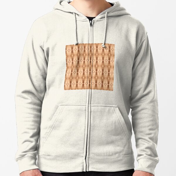 pattern, tracery, weave, template, routine, stereotype, gauge, mold Zipped Hoodie