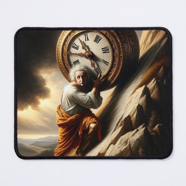 Item preview, Albert Sisyphus Einstein designed and sold by Labcoat Legends.
