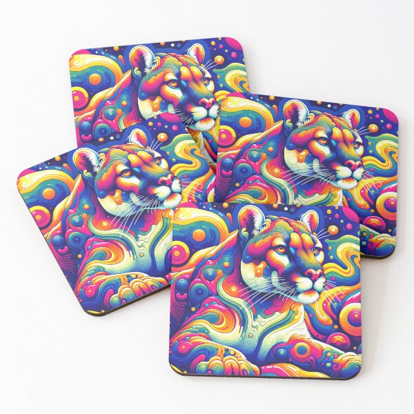 Item preview, A Psychedelic Resting Mountain Lion designed and sold by HippieFarms11.