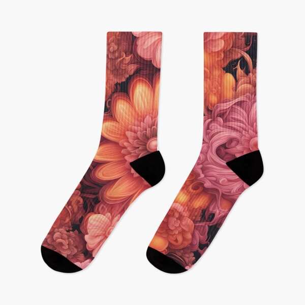 Item preview, Orange and pink flower meditation designed and sold by Joanne Walsh.