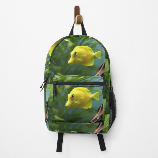 Item preview, Yellow tropical fish, Frutigo Aero style, green kelp designed and sold by Marici8.