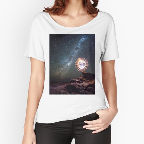 An orb and the Milky Way Relaxed Fit T-Shirt