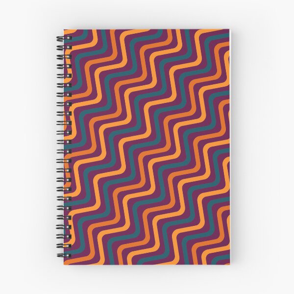 Item preview, Purple Orange & Blue Wave Line Stripes Consistent Collage designed and sold by Alchemy-A-La-G.