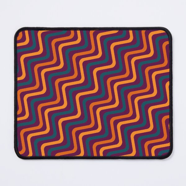 Item preview, Purple Orange & Blue Wave Line Stripes Consistent Collage designed and sold by Alchemy-A-La-G.
