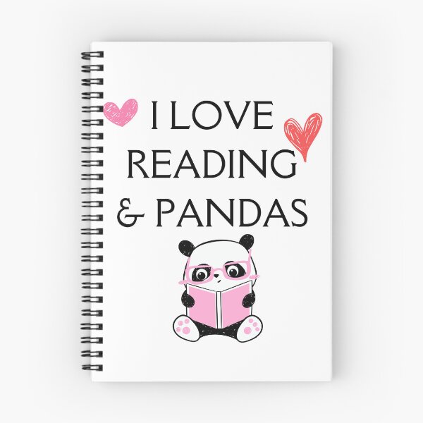 Item preview, I Love Reading and Pandas designed and sold by Good4Vibez.