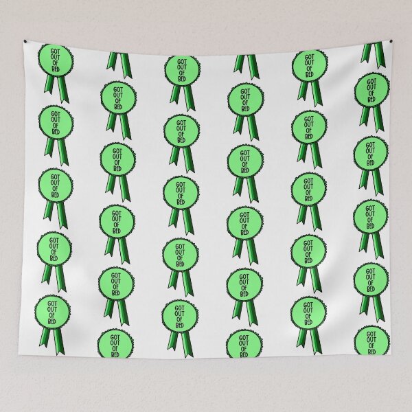 Item preview, Got Out Of Bed Today Ribbon Green designed and sold by CJ Vanderbeek.